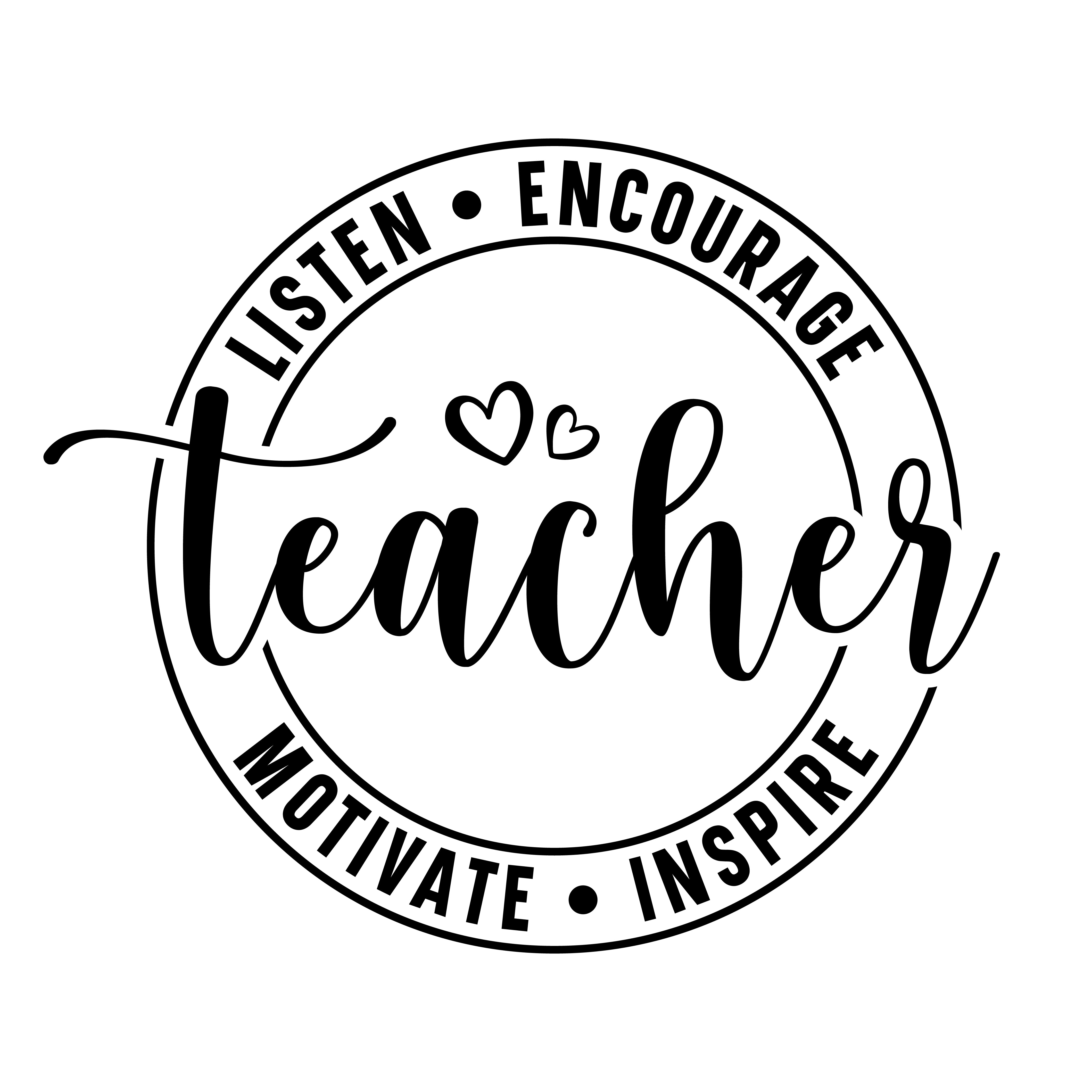 Teacher listen encourage motivate inspire